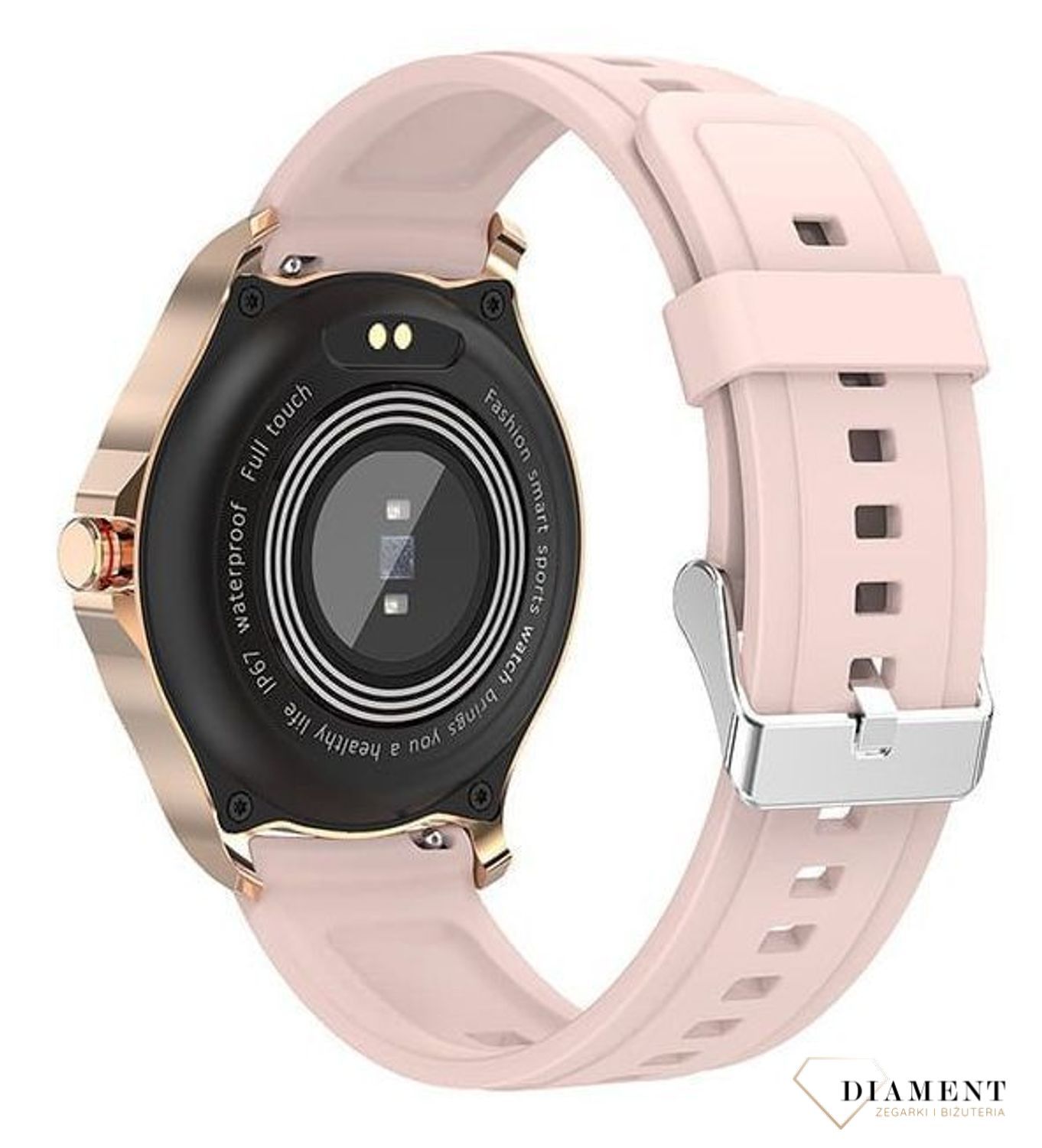 Smartwatch damski Garett Sport Factory RT złoty-róż.webp